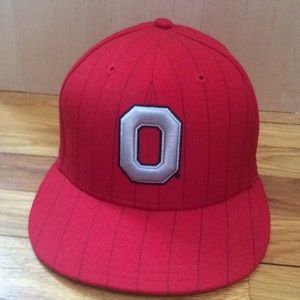 Ohio State Buckeyes flat bill hat. Size 7 1/2